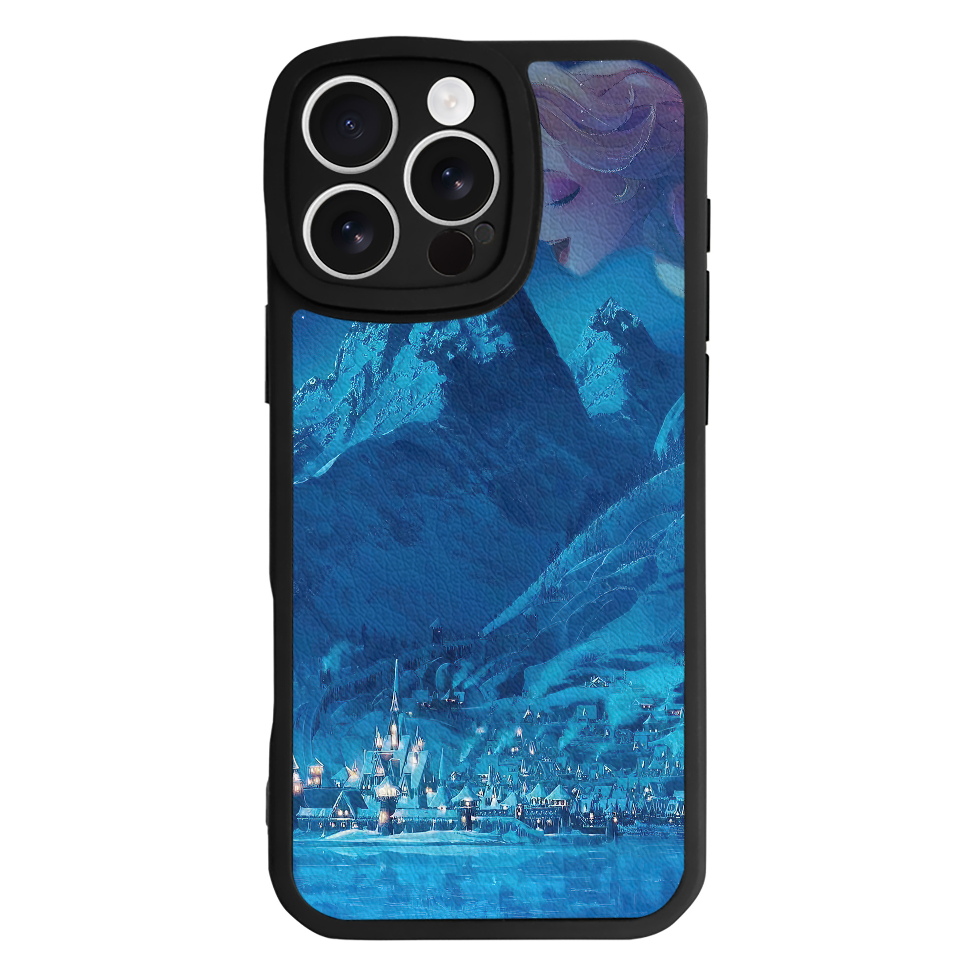 （画像用） アナと雪の女王 アンナ エルサ Frozen Anna Elsa 【iPhone 16シリーズ対応】シリコンスマホケース（レザー調） 材質：シリコン